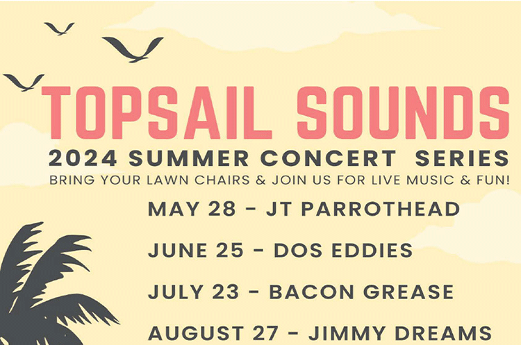 Topsail Sounds 2024 Summer Concert Series | Historical Society of Topsail Island | Topsail Island Events