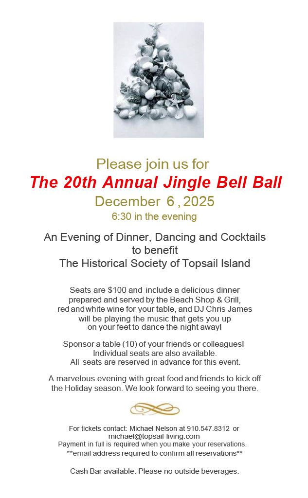 Jingle Bell Ball | Historical Society of Topsail Island